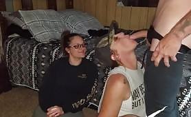 My stepsister watches as her best friend gives me the best blowjob of my life. She sucks my cock so well I held her head so she wouldn't stop.